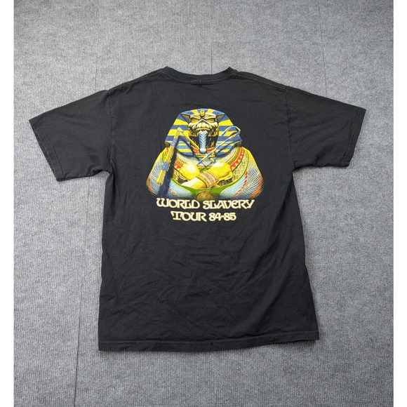 Iron Maiden Graphic Shirt Mens Medium World Slavery Tour Reprint Metal Music Y2K - Picture 7 of 7